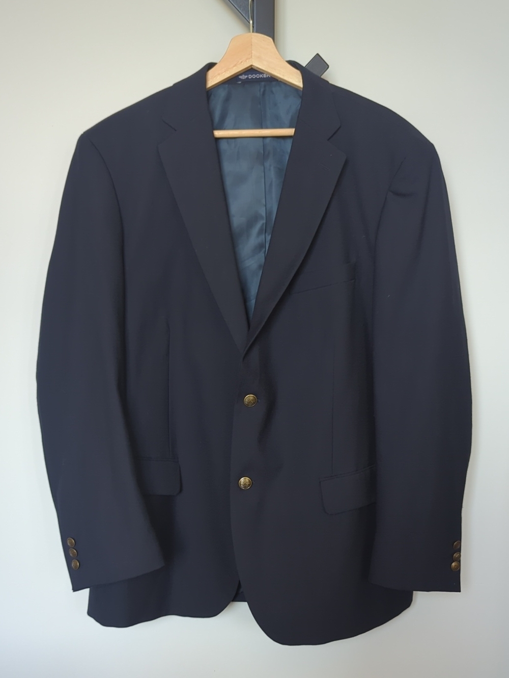 Dockers Men's Navy Blue Blazer Size 46R